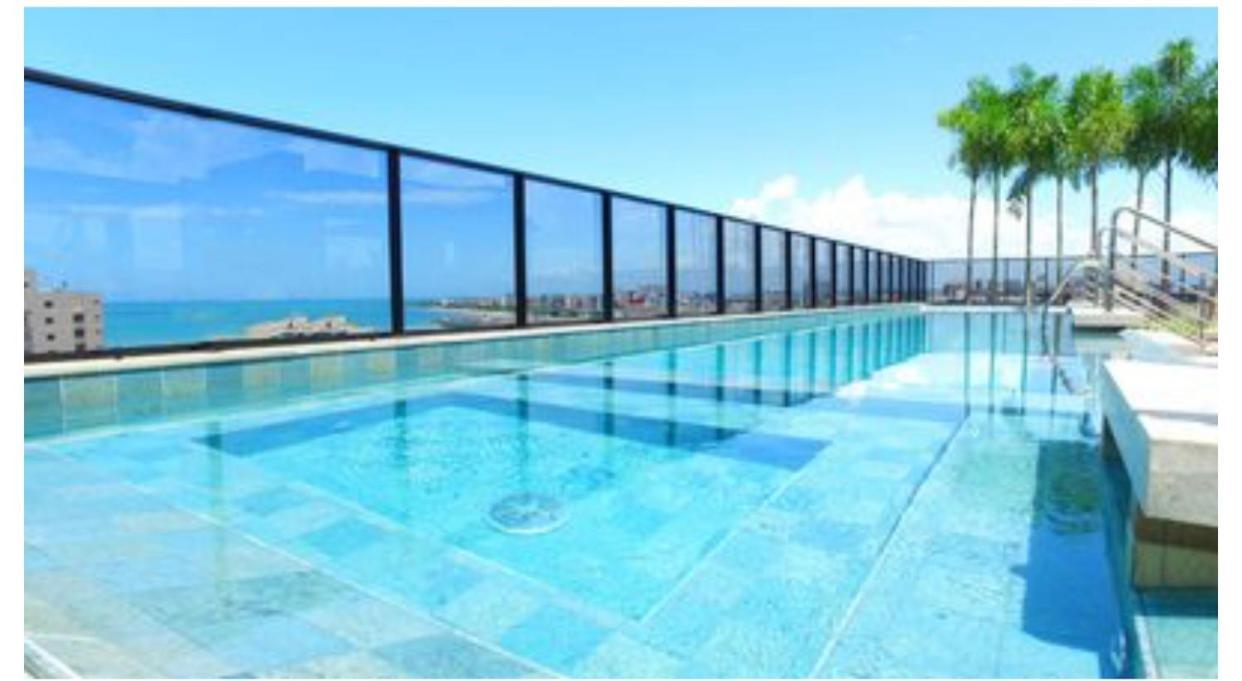Luxo 1406 - Quarto E Sala Com Varanda Frente Mar Ponta Verde มาเซโอ ภายนอก รูปภาพ